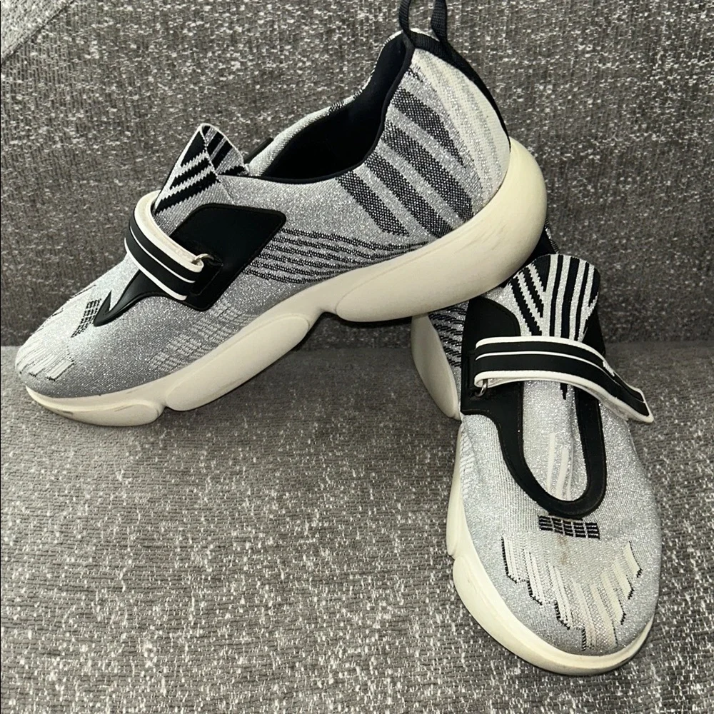 Prada Monochrome Knit Sneakers - Picture 2 of 6